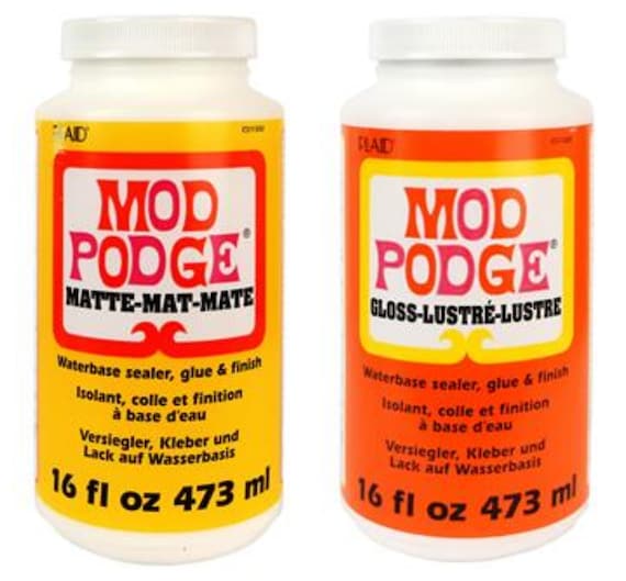 DIY mod-podge- it's glue and water. Why would anyone buy it ready