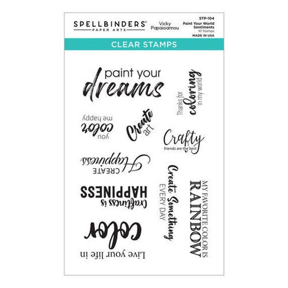 Colorful Life clear stamp set
