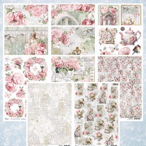Ciao Bella Timeless Moments A4 Rice Paper - Decoupage Rice Paper - Vintage Rice Paper - A4 Rice Paper - Timeless Moments Collection