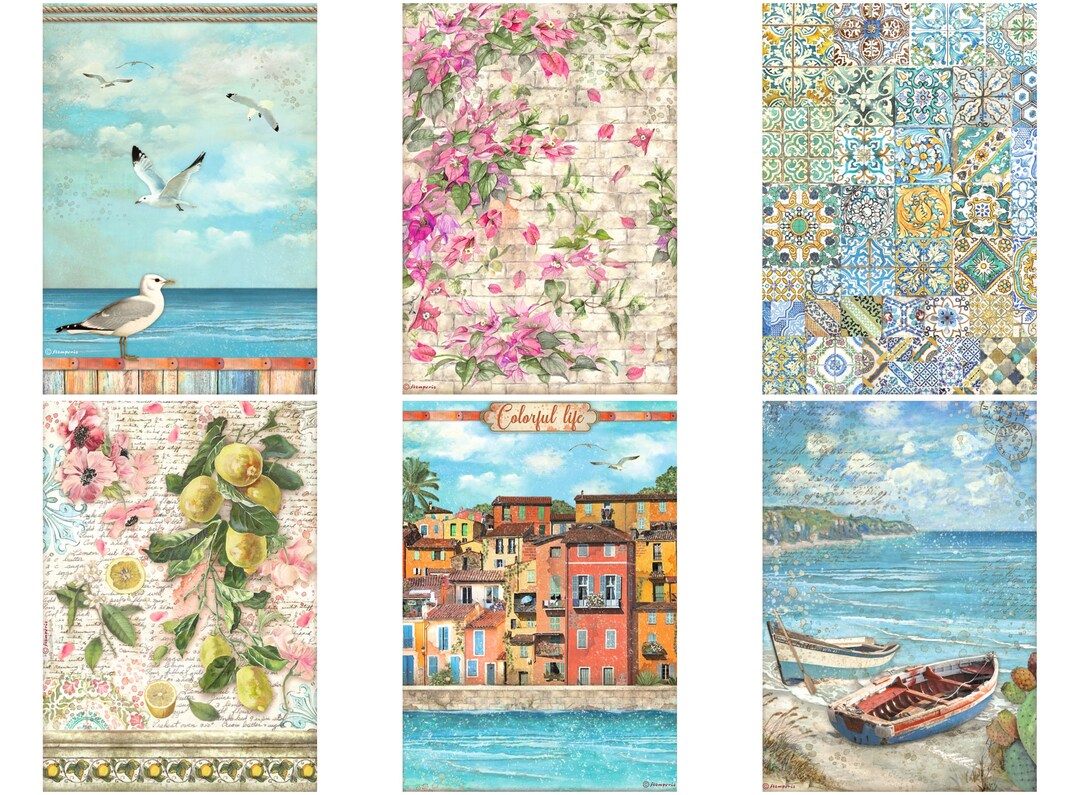 Stamperia A4 Blue Dream Rice Paper - Decoupage Rice Paper - Blue Dream ...