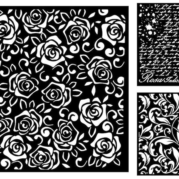 Script Stencils Etsy