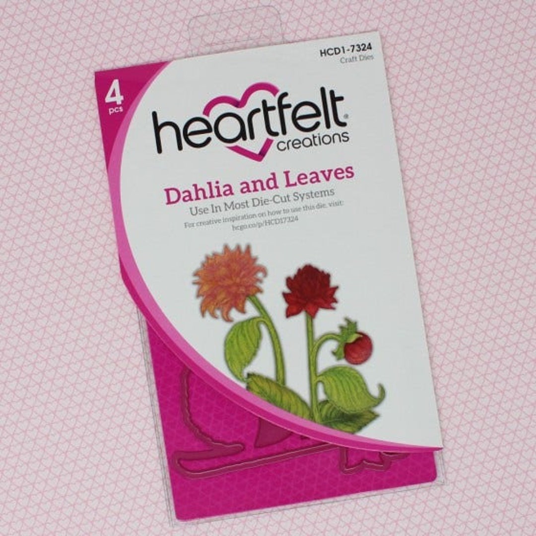 Heartfelt Creations Dahlia and Leaves Die Set Heartfelt Creations Die