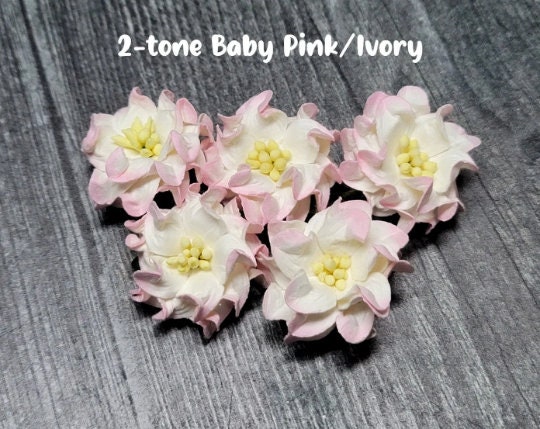 Buy Promlee Flowers 35mm Gardenia Flowers 5pk Single Color - Paper