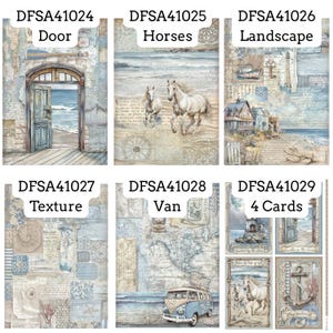 Stamperia A4 Silent Sea Rice Paper - Decoupage Rice Paper - Lighthouse ...