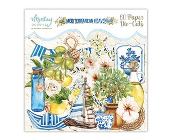 NEW Mediterranean Heaven Paper Die Cuts - Mintay Die Cuts - Paper Die Cuts - Embellishments - Mediterranean Heaven Collection - 27-277
