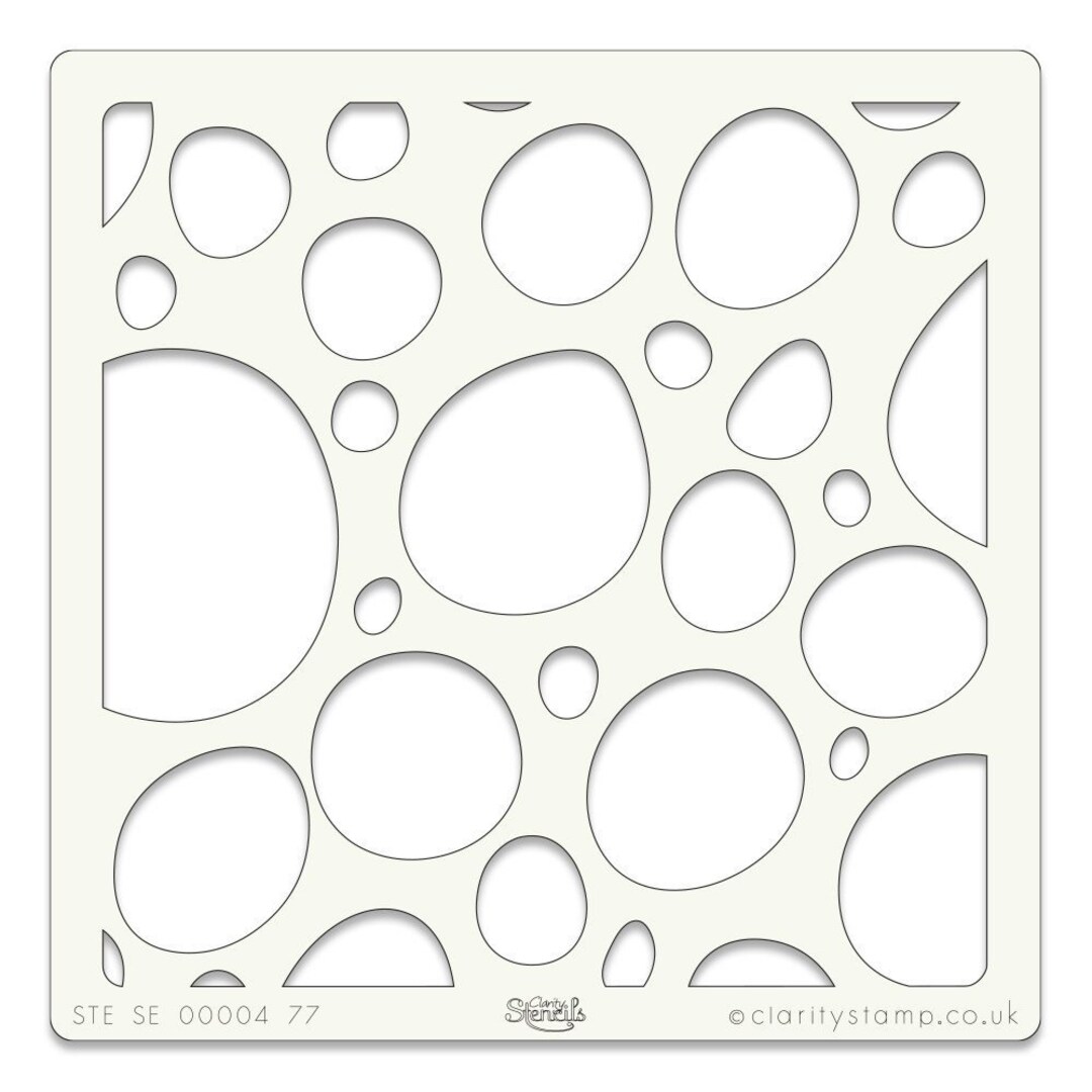 Double Bubble Stencil Clarity Stencil Background Stencil Bubble ...