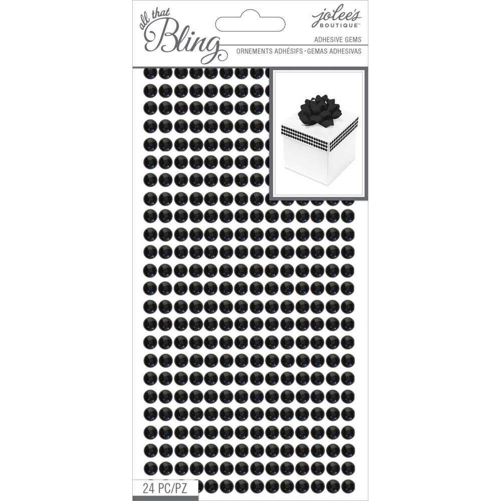 Jolee's Boutique Bling Stickers Paw Prints Black Gems 9 PC Crafts  Scrapbooking