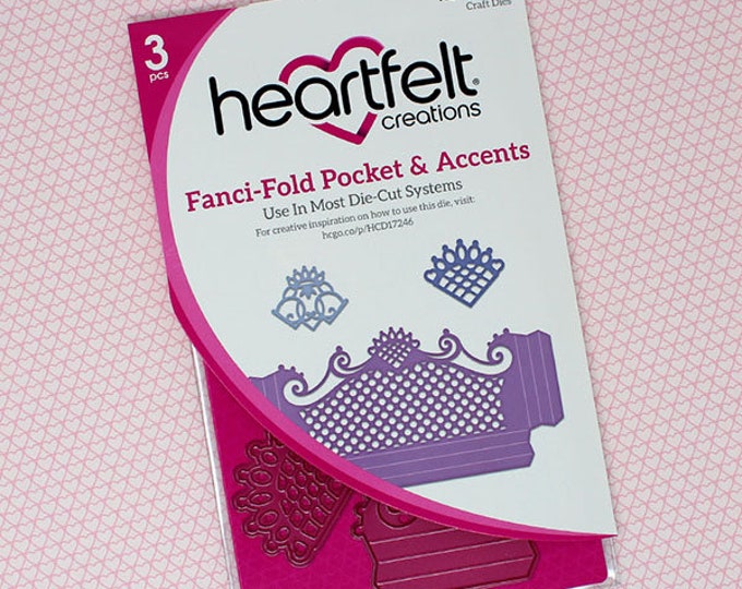 LIMITED STOCK Heartfelt Creations Fancifold Pocket & Accents Die