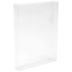 Caja de cartón transparente - 12,7 cm x 16,5 cm x 3,4 cm - Caja para tarjetas 3D - Caja de plástico transparente para tarjetas de felicitación - Material resistente a rayones - 35-005