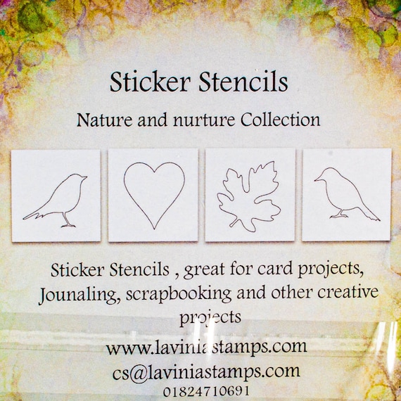 Lavinia Stamps Sticker Stencils Lavinia Stencil Background Stencil Mixed Media Stencil Lavinia Sticker Stencil 12 672