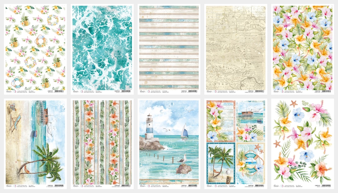 Ciao Bella Farmhouse Garden A4 Rice Paper - Decoupage Rice Paper ...