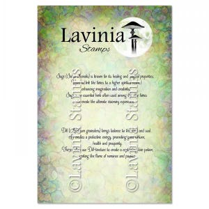 Lavinia Dill & Sage Words Stamp - Dill and Sage Words Set Clear Cling Stamps - Lavinia Clear Cling Stamp - Clear Cling Stamp - 12-867