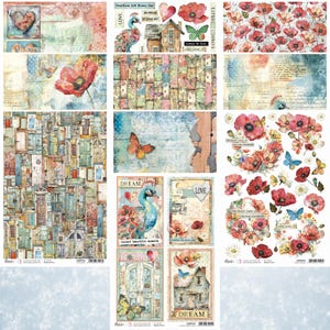 Ciao Bella Majestic Dream A4 Rice Paper - Decoupage Rice Paper - Nature Rice Paper - A4 Rice Paper - Majestic Dream Collection