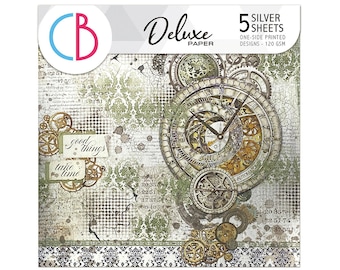 Ciao Bella 6x6 Wizard Academy Deluxe Silver Paper - Ciao Bella Paper - 6x6 Silver Paper - Deluxe Paper - Wizard Academy Collection - 28-630