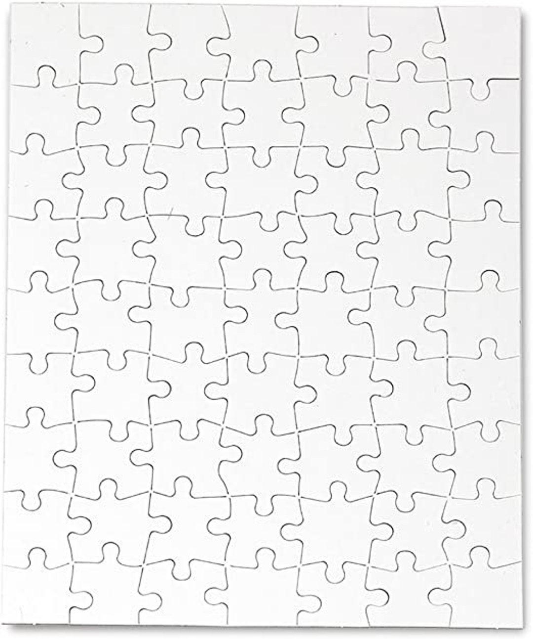 12pc 8.5 X 11 Inch Blank Puzzle 12 Piece Blank Puzzle Classroom Project  Party Invitation Blank Puzzle Custom Puzzle 43-025 