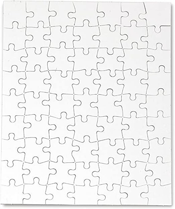 63pc 8.5 X 11 Inch Blank Puzzle 63 Piece Blank Puzzle Classroom