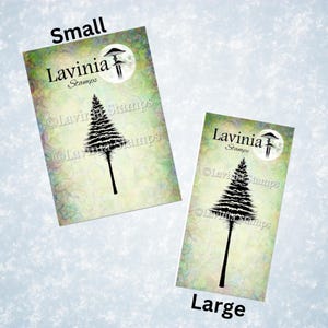 Lavinia Snowy Fir Tree Small Stamp - Small Snowy Tree Clear Cling Stamps - Lavinia Clear Cling Stamp - Clear Cling Stamp