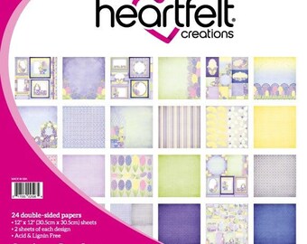 Heartfelt Creations LAST CHANCE 12x12 Spring Garden - Cardstock - Spring Garden Collection - Flower Cardstock - 9-515