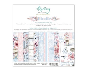 NEW 6x6 Elodie Paper Pad - Double Sided Paper - 6x6 Paper - Card Stock Paper - Elodie Collection - 27-257
