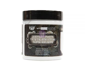 Prima White Crackle Texture Paste - Dimensional Paste - Re-Design With Prima - Art Extravagance - Crackle Paste - Mixed Media Paste - 37-013