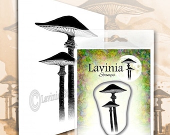 Lavinia Stamps Meadow Mushroom - Meadow Mushroom Stamp - Clear Cling Stamp - Mushroom Cling Stamp - Lavinia Mushroom Stamp - Mini Mushroom