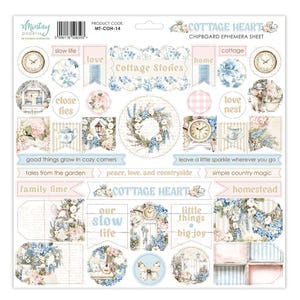 Mintay Cottage Heart Chipboard Ephemera - Mintay Ephemera - Chipboard Ephemera - Mintay Chipboard - Cottage Heart Collection - 27-567