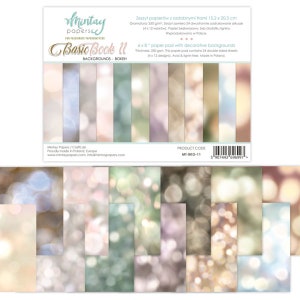 Mintay 6x8 Brokeh Backgrounds Paper Pad - Double Sided Paper - 6x8 Paper - Card Stock Paper - Basic Book 11 - 6x8 Backgrounds - 27-229