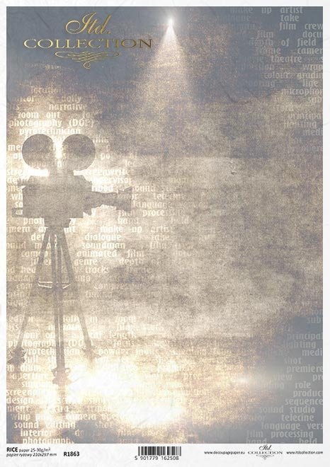 CLEARANCE A4 Magic of Cinema Rice Papers - ITD Collection Rice Paper ...