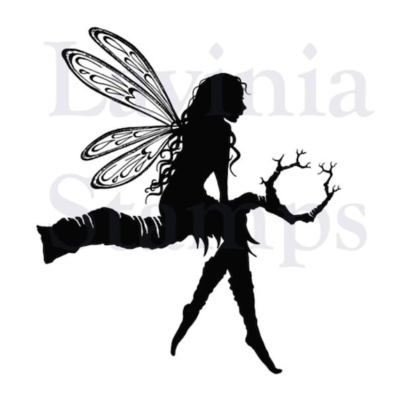 Download Lavinia Tree Goddess Luna Stamp Sitting Fairy Stamp Clear Etsy