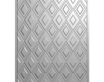 Crafter's Companion Classic Diamonds 3D Embossing Folder - 3D Embossing Folder - Embossing Folder - Classic Diamonds - 42-196