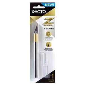 Z-Series #2 X-ACTO Knife - Sharp Knife - Craft Knife - X-Acto Blade - #2 Precision Knife - Zirconium Nitride Coated Blade - 43-020