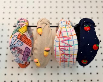 Back to School Knotted Headbands