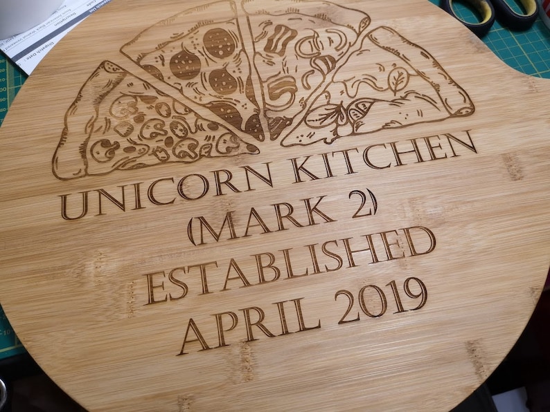 Personalised Wooden Engraved Pizza Board Etsy UK