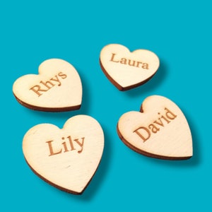 Personalised, Engraved, Wooden Heart Blanks. DIY Name Signs Plaques, Letters, Valentines, Decor, Toy Box, Arts, Crafts, Props, Family Tree