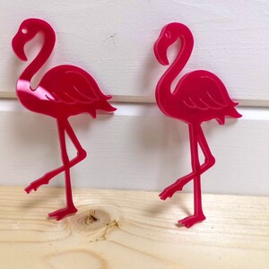 Wooden and Acrylic Flamingo Shapes in a range of sizes, Ideal for crafting image 1
