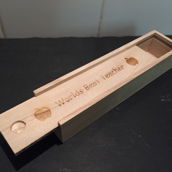 Wooden Pencil Case Etsy UK