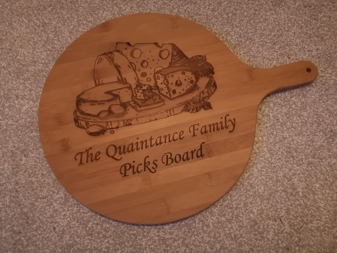 Personalised Wooden Engraved Pizza Board Etsy UK