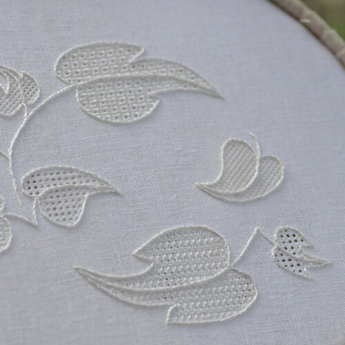 Pulled Thread Whitework Embroidery Kit Etsy