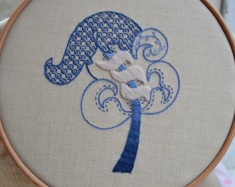 Crewelwork Embroidery Kit - Little Leaf