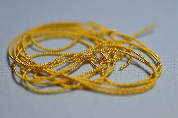 Gilt Wire Check Purl no.6