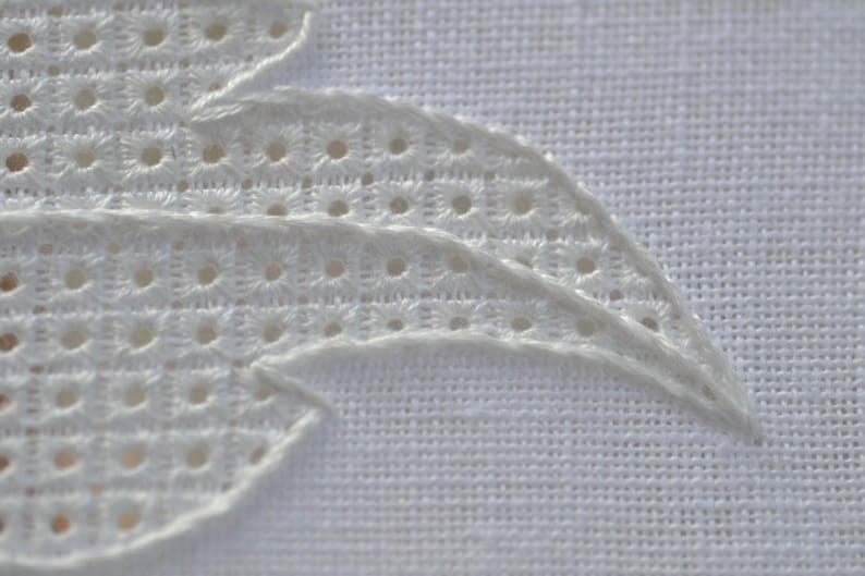 Pulled Thread Whitework Embroidery Kit Etsy UK