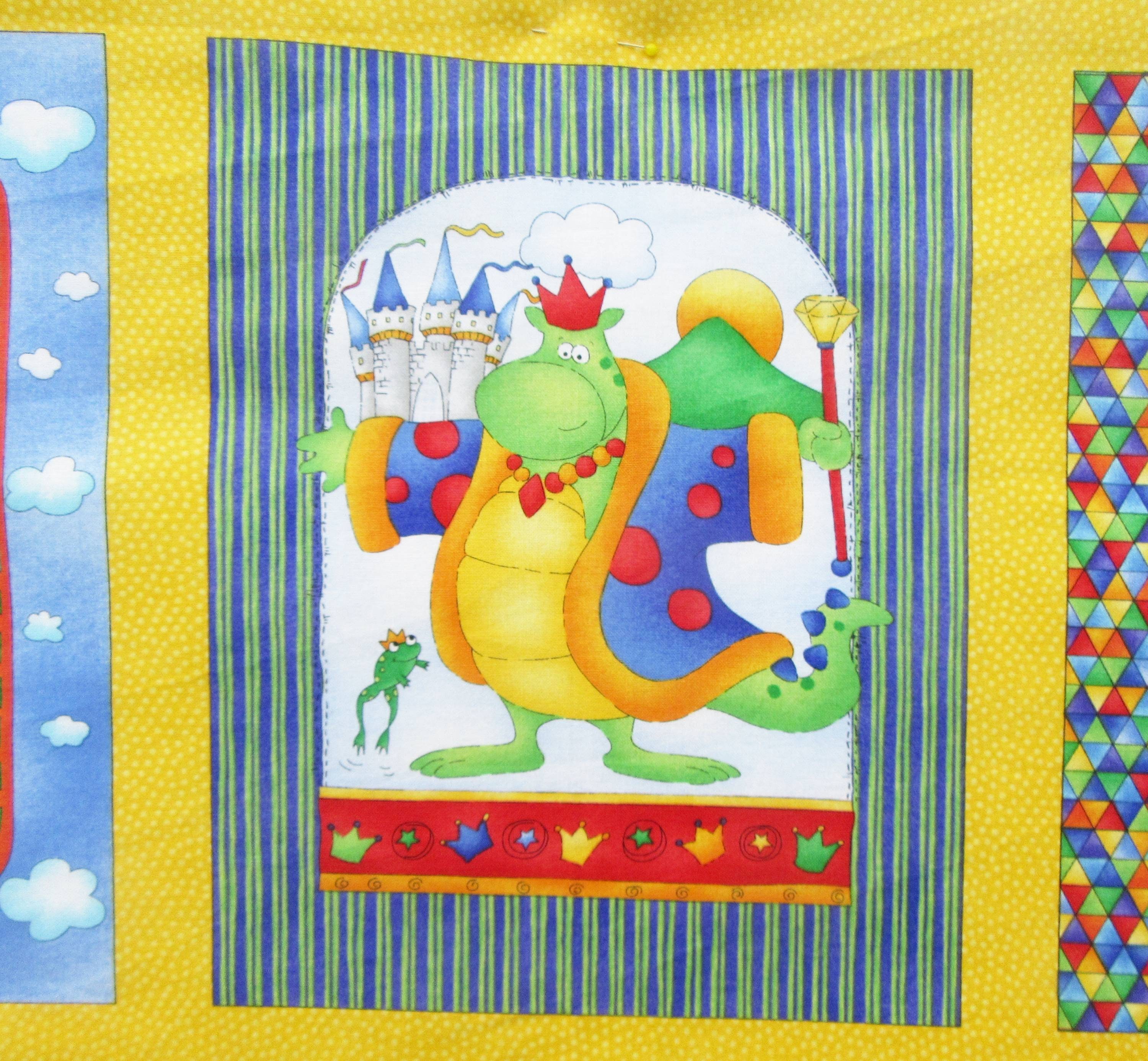 Magical Dragons Quilt Panel and Fabric Pack Etsy UK
