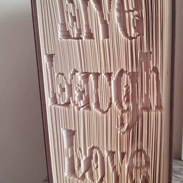 live laugh love book fold bookfolding cut and fold with insets