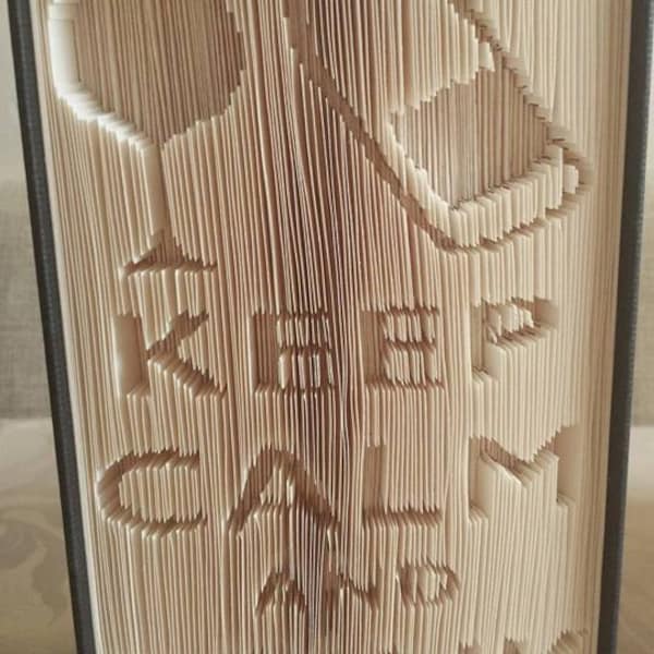 keep calm drink wine book fold pattern bookfolding book fold