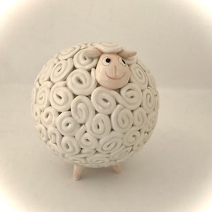 Ceramic sheep- handmade home decoration-MADE TO ORDER