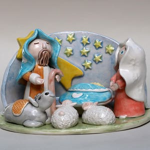 Ceramiczna szopka - Dekoracje świąteczne - Wystrój domu Ręcznie robione