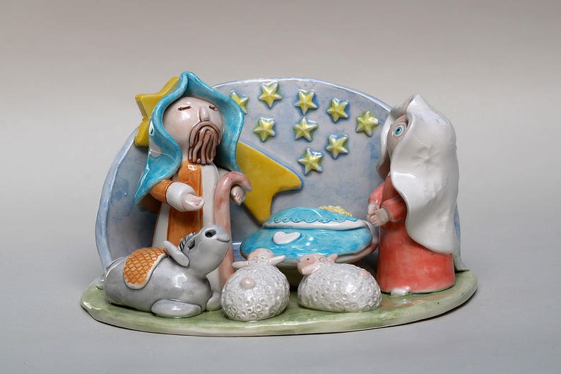 ceramic christmas nativity