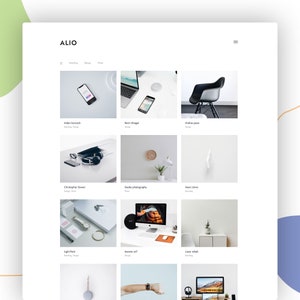 Alio WordPress Theme Portfolio WordPress Template Responsive WordPress Portfolio WordPress Website image 2