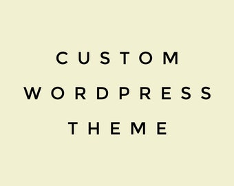 WordPress Theme Customization Service