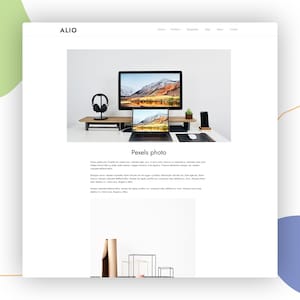 Alio WordPress Theme Portfolio WordPress Template Responsive WordPress Portfolio WordPress Website image 7